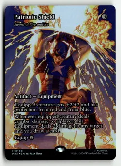 Patriotic Shield - Sword of Fire and Ice (Borderless) - Marvel Universe Eternal- - Image 1