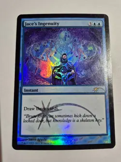 Magic the Gathering MTG - Jace's Ingenuity FOIL - FNM Promo - MP - Image 1