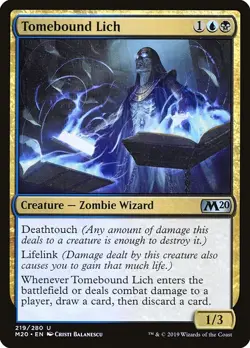 [MTG] Tomebound Lich (219) (M20) LP-HP - Image 1