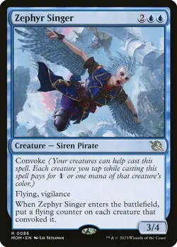 [MTG] Zephyr Singer (0086) (MOM) LP-HP - Image 1