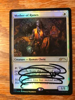 Magic the Gathering MTG foil Mother of Runes Secret Lair signed by Artist NM - Image 1