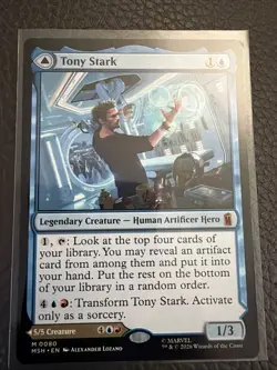 Magic: The Gathering Marvel Super Heroes Tony Stark 0080 Mythic Regular ENG - Image 1