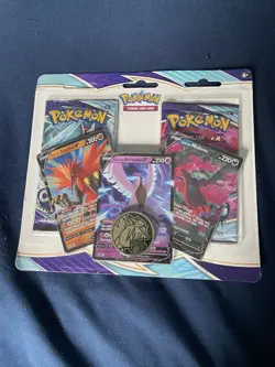 Pokemon Chilling Reign 2 Pack Blister Galarian Zapdos V, Articuno V, Moltres V - Image 1