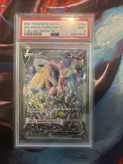 PSA 9 GALARIAN RAPIDASH 168 CHILLING REIGN ALT ART SWORD & SHIELD POKEMON - Image 1