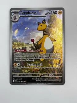 CHAOS RISING Ampharos 090/086 Crimson Invasion Holo Rare 160 HP EN 2026 - Image 1