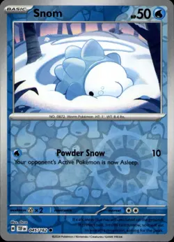 Snom 045/162 Common Temporal Forces Pokemon Reverse Holo Near Mint - Image 1