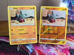 Gible 112/236 Reverse Holo & Regular Unified Minds Near Mint Pokemon TCG - Image 1