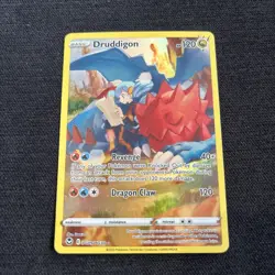 Pokemon TCG Druddigon Swsh12 Silver Tempest Trainer Gallery TG09/TG30 NM - Image 1