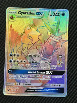 Gyarados GX - 112/111 Crimson Invasion Rainbow Pokemon - LP - Image 1
