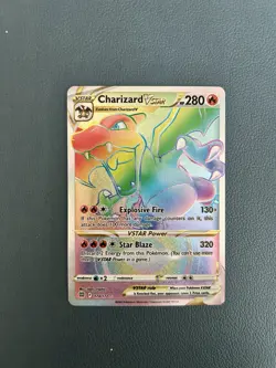 Pokemon Charizard Vstar Secret Rainbow Rare 174/172 Brilliant Stars - Image 1