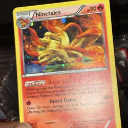 Pokemon Ninetales BW66 Black Star Promo Holo Black & White LP Cosmos Holo - Image 3