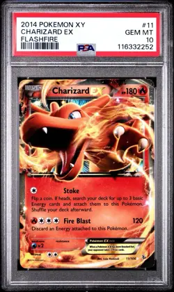 2014 CHARIZARD PSA 10 POKEMON XY FLASHFIRE EX 11 - Image 1