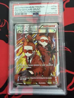 Pokemon Team Flare Grunt Full Art - XY Collection Promo - 73a/83 - PSA 9 - Image 1