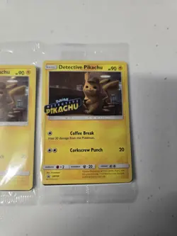 Lot Of 4 New Pokemon TCG Detective Pikachu SM190 Promo Sealed From Blu Ray DVD - Image 2