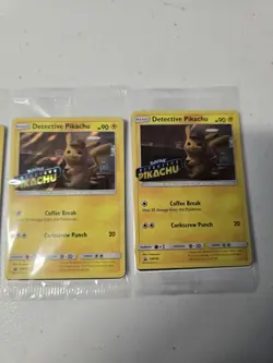 Lot Of 4 New Pokemon TCG Detective Pikachu SM190 Promo Sealed From Blu Ray DVD - Image 3