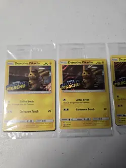 Lot Of 4 New Pokemon TCG Detective Pikachu SM190 Promo Sealed From Blu Ray DVD - Image 4