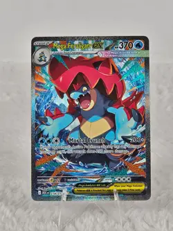 Pokemon TCG Mega Feraligatr ex 274/217 Ascended Heroes SIR Fresh Mini Tin Pull - Image 1