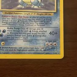🔥Blastoise 2/102 Pokemon Base Set Holo🔥 - Image 3