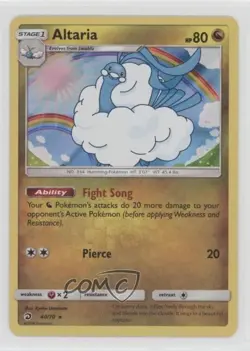 Altaria Holo Pokemon Sun & Moon Dragon Majesty #40 - Image 1