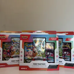 2x Pokemon TCG First Partner Illustration Collection Series 2 READY TO SHIP!! - Image 1