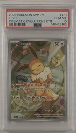 Eevee 173/SVP Black Star PROMO Prismatic Evolutions ETB Pokemon PSA 10 GEM MINT - Image 1