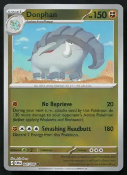Donphan C Chaos Rising ME04 045/086 Pokemon NM 2026 - Image 1
