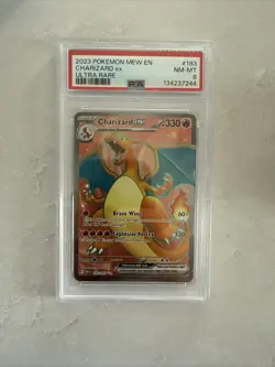 PSA 8 Pokemon TCG Charizard ex Scarlet & Violet-151 183/165 Holo Ultra Rare - Image 1