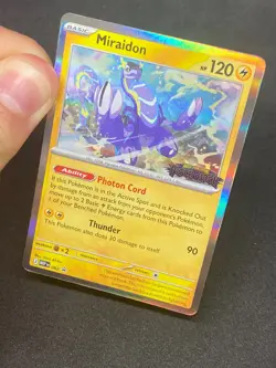 Miraidon MEP 082 - Pitch Black Stamped Pre-Release - Near Mint Pokemon TCG - Image 3