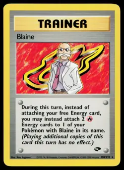 Blaine 100/132 R Gym Challenge Pokemon LP - Image 1