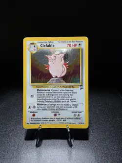 Pokemon TCG Clefable Base Set 2 Holo Unlimited Rare Card 5/130 - Image 1