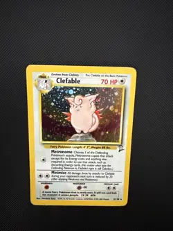 Pokemon TCG Clefable Base Set 2 Holo Unlimited Rare Card 5/130 Excellent Cond - Image 1