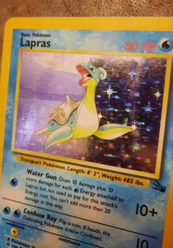 Pokemon Card Fossil Set 10/62 Lapras Rare Holo - Original WOTC - VG / LP+ - Image 4