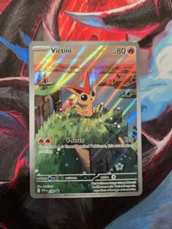 Pokemon TCG SVP Black Star Promo 208 Victini Near Mint Card - Image 1