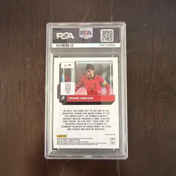 2022-23 DonRuss Fifa Heung-Min Son Optic-Teal Mojo 09/49 PSA 9 - Image 2