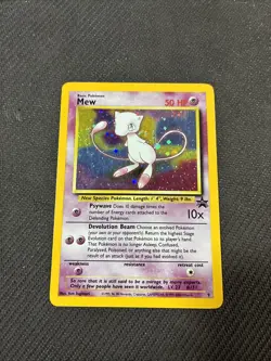 Mew 9 WOTC Holo Black Star Promo Pokemon LP - Image 1