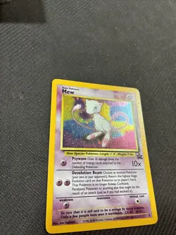 Mew 9 WOTC Holo Black Star Promo Pokemon LP - Image 5