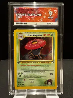 Erika’s Vileplume 5/132 1st Edition Gym Heroes ACE 9 MINT With Swirl - Image 1