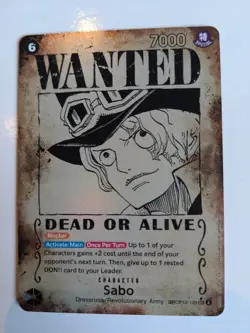 Sabo Wanted Poster Bandai One Piece TCG Sabo OP13-120 Special Foil English - Image 1