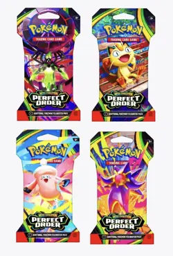 Pokemon TCG Perfect Order Sleeved Booster Pack Factory Sealed (1x Random Artwork - Image 1
