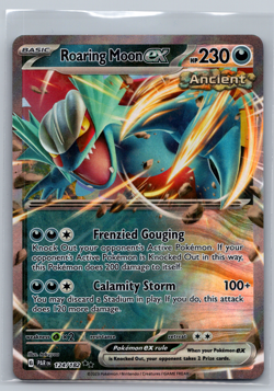 Roaring Moon ex 124/182 Double Rare Holo SV04: Paradox Rift NM Pokemon - Image 1