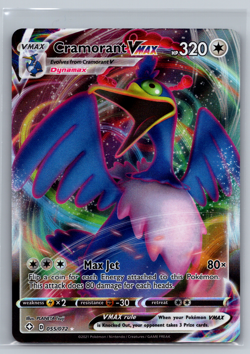 Cramorant VMAX 055/072 Shining Fates Ultra Rare Holo Pokemon TCG Card NM - Image 1