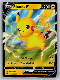 Pikachu V 086/264 SWSH08: Fusion Strike - Pokemon Card - NM - Image 1