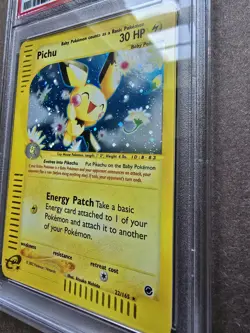 Pokemon TCG Expedition Base Set Pichu-Holo 22/165 Rare PSA 8 - Image 3