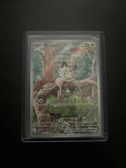 Pokemon TCG Meowth 106/094 Phantasmal Flames Near Mint Condition - Image 1