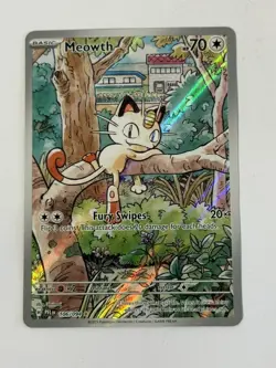 Pokemon TCG Meowth 106/094 Phantasmal Flames Near Mint Condition - Image 1
