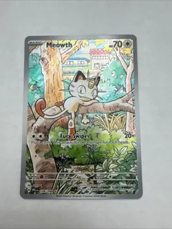Pokemon TCG Meowth 106/094 Phantasmal Flames Near Mint Condition - Image 1