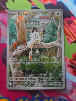 Pokemon TCG Meowth IR 106/094 Phantasmal Flames Near Mint Condition - Image 2