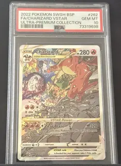 2022 Pokemon SWSH Black Star Promos Charizard VST #SWSH262 PSA 10 GEM MINT - Image 1