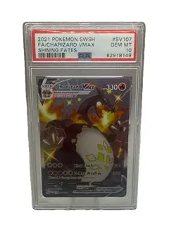 Pokemon Charizard VMAX SV107/SV122 Shining Fates Shiny Holo Rare 330 HP PSA 10 - Image 1