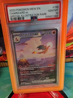 PSA 10!! English Charizard EX 199/165 Special Illustration Rare Pokemon 151 - Image 1